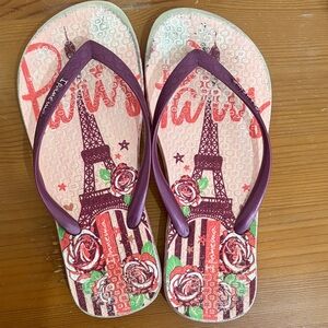 Ipanema Kids Flip Flops - Pink and Purple